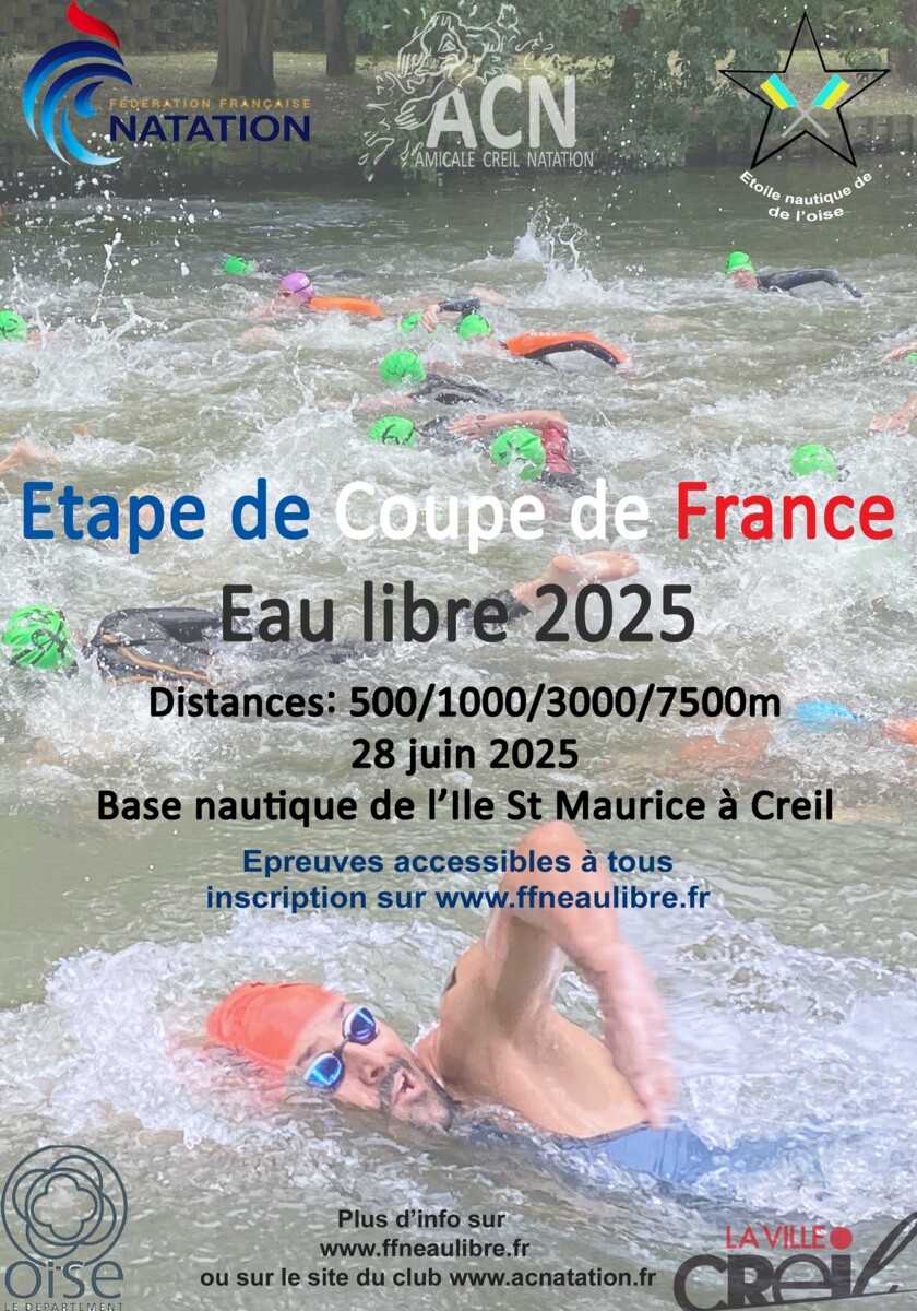 Etape de coupe de France en eau libre 28 juin 2025 - Creil